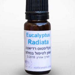 Eucalyptus Radiata - אקליפטוס רדיאטה - שמן טבעי לטיפול בנזלת